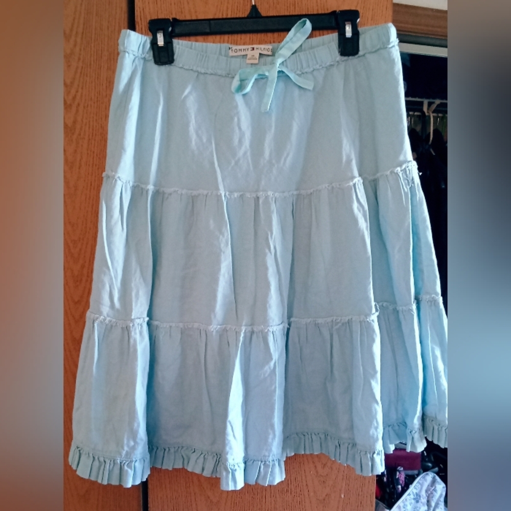 Tommy Hilfiger Blue Tiered Maxi Skirt for Brides